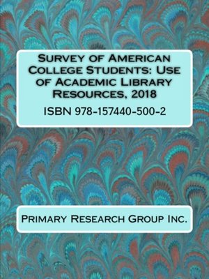 cover image of Use of Academic Library Resources